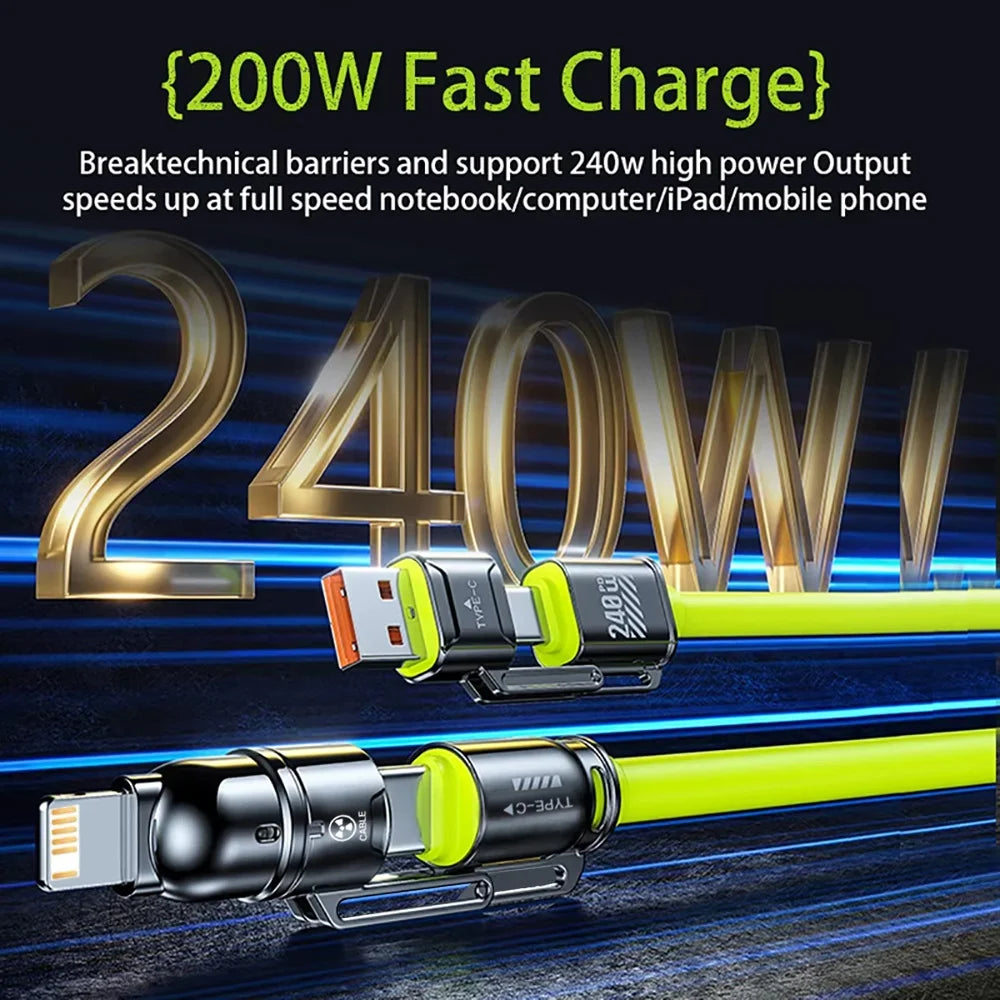 4-in-1 240W Fast Charging Cable