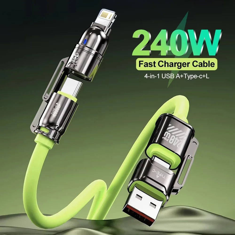 4-in-1 240W Fast Charging Cable